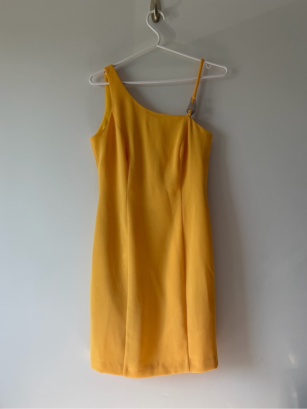 Yellow One-shoulder dress